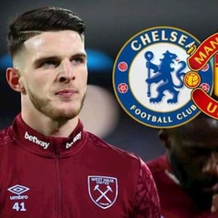 M.U và Chelsea quan tâm Rice, West Ham hét giá